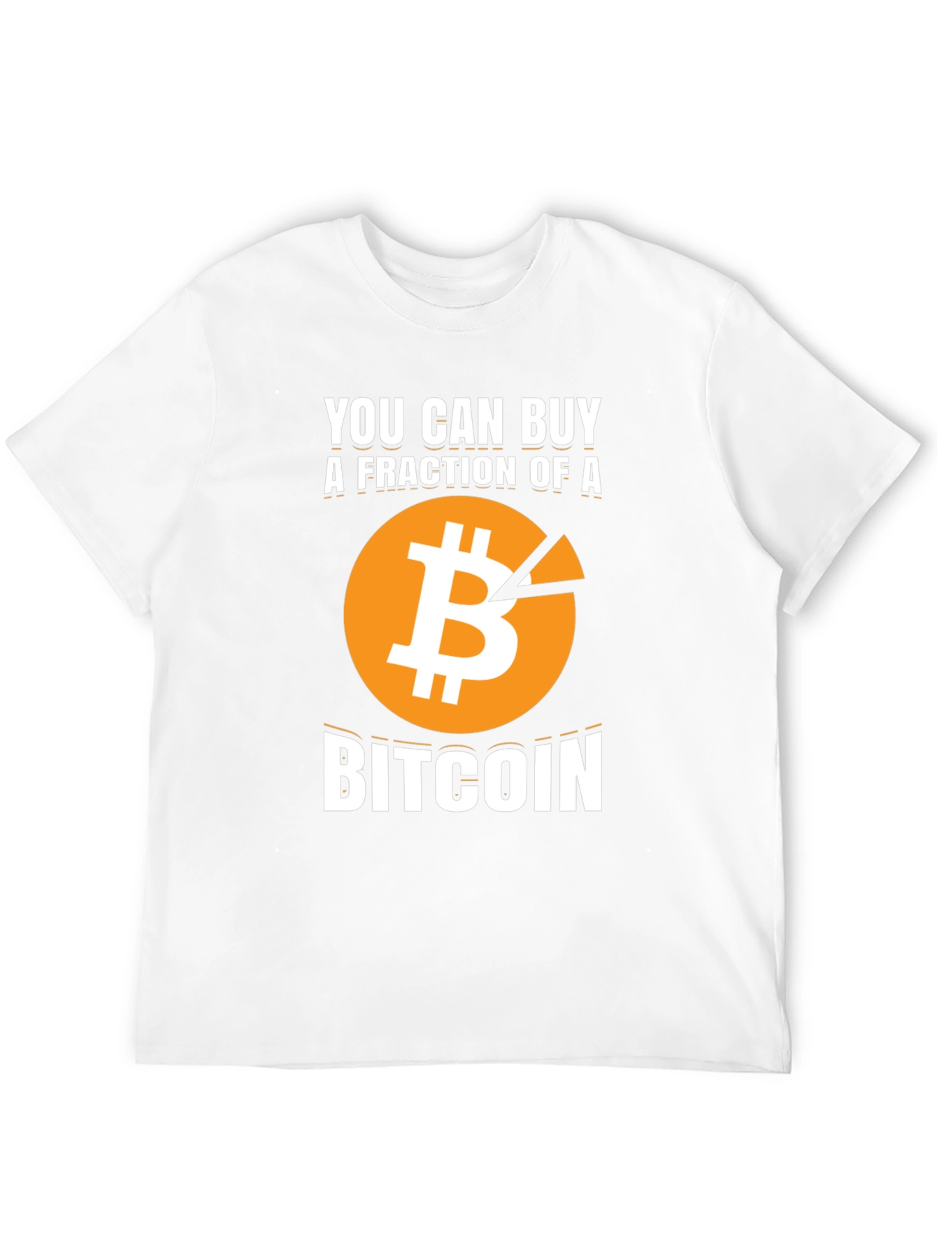 Bitcoin Fraction Graphic Tee - Crypto Investor T-Shirt