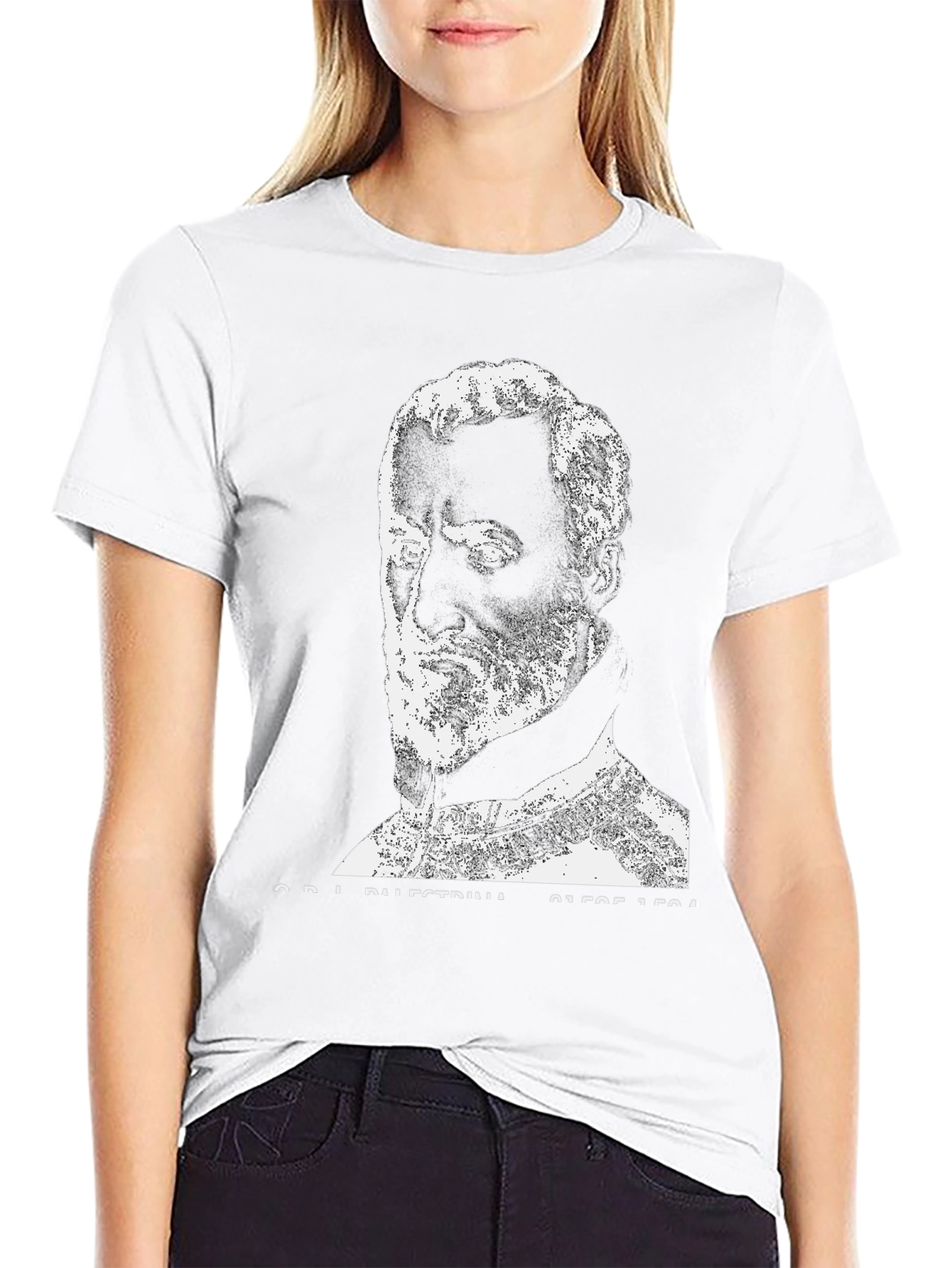 Palestrina Portrait Black T-Shirt