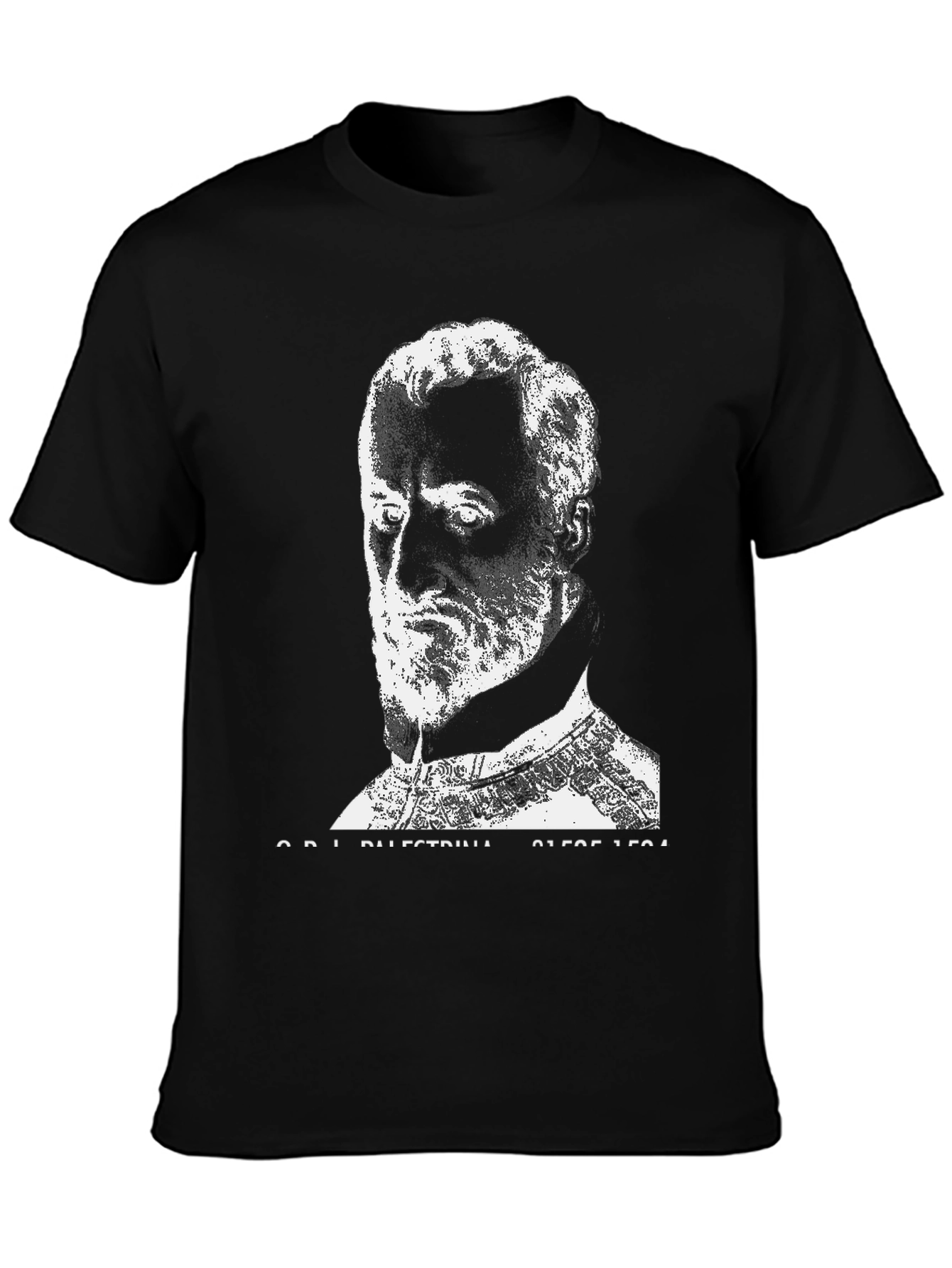 Palestrina Portrait Black T-Shirt