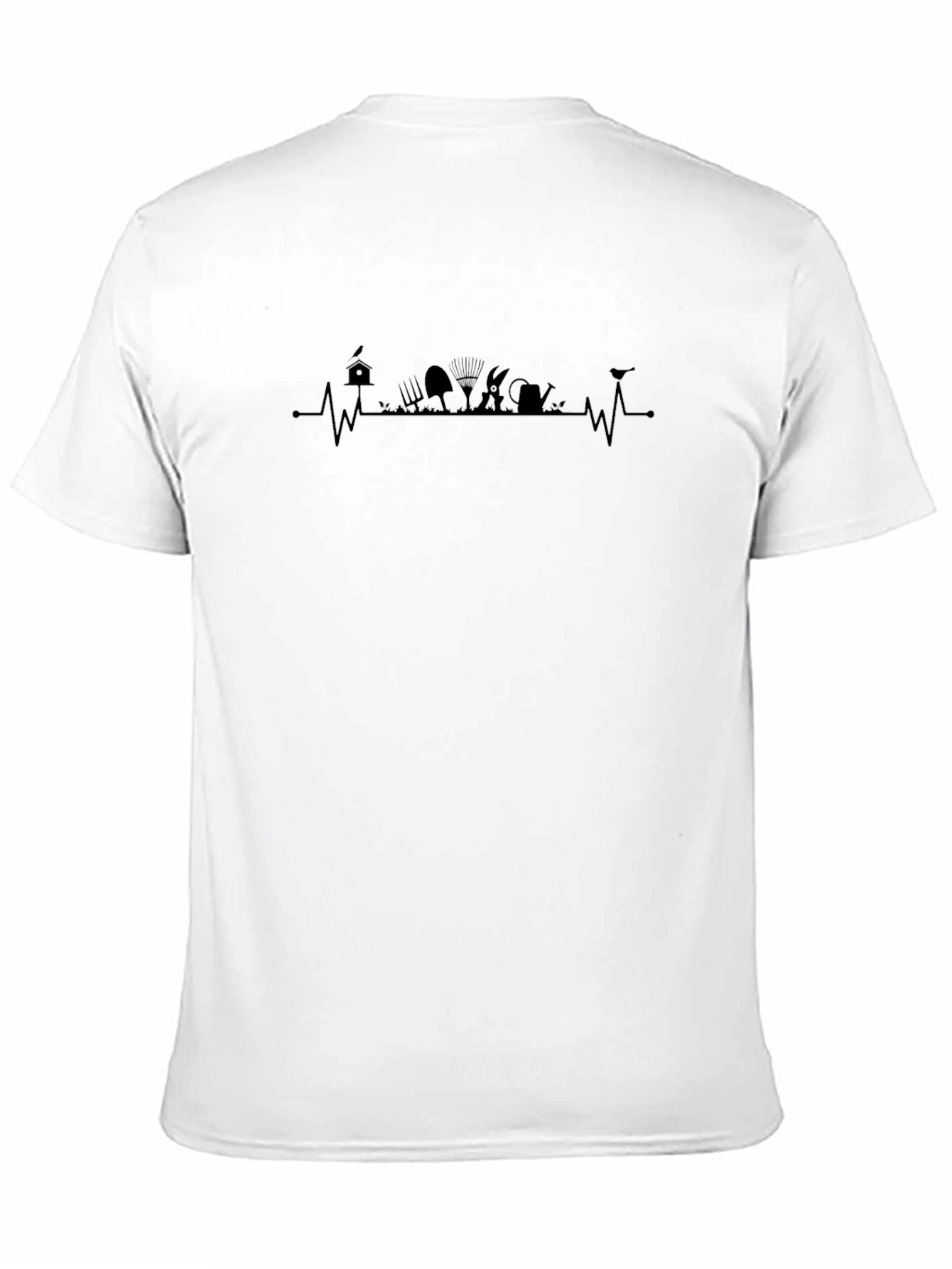 Gardener Heartbeat T-Shirt - Black