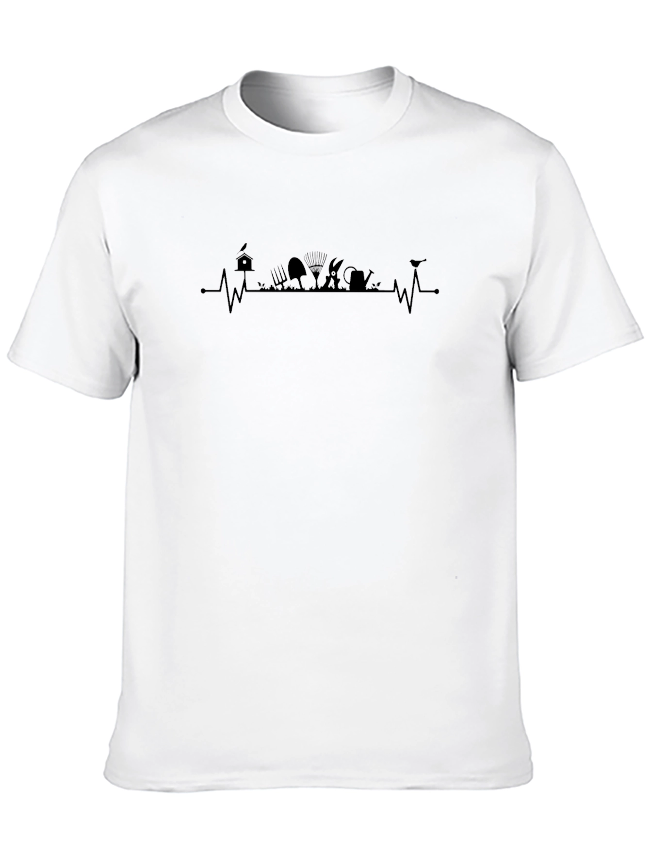 Gardener Heartbeat T-Shirt - Black