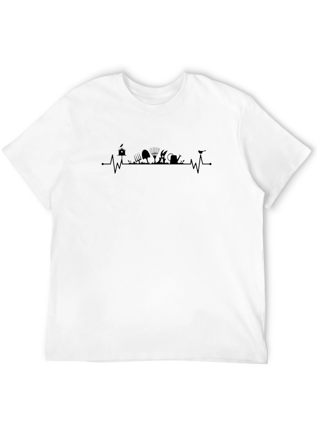 Gardener Heartbeat T-Shirt - Black