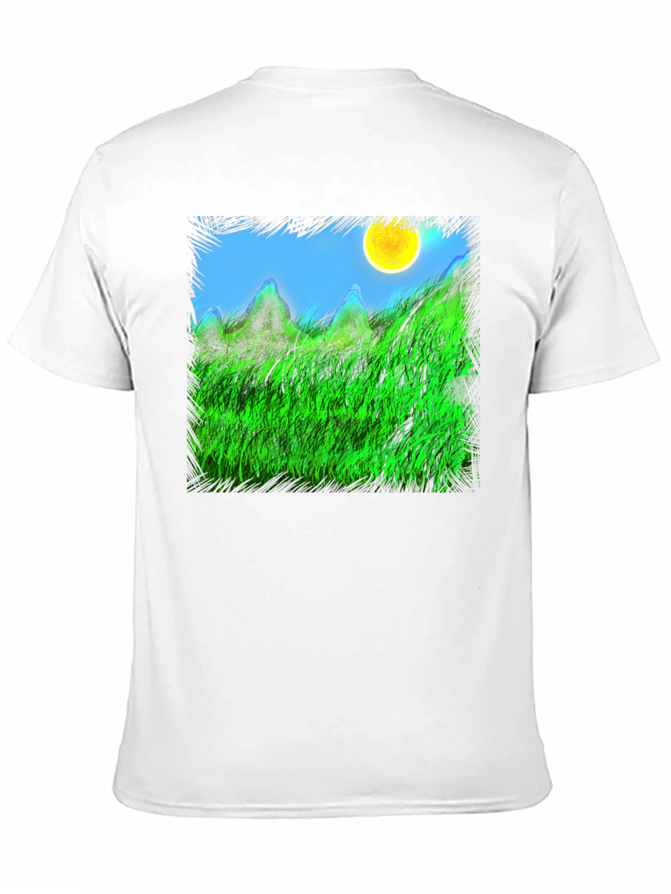Nature Scene Graphic Black Tee