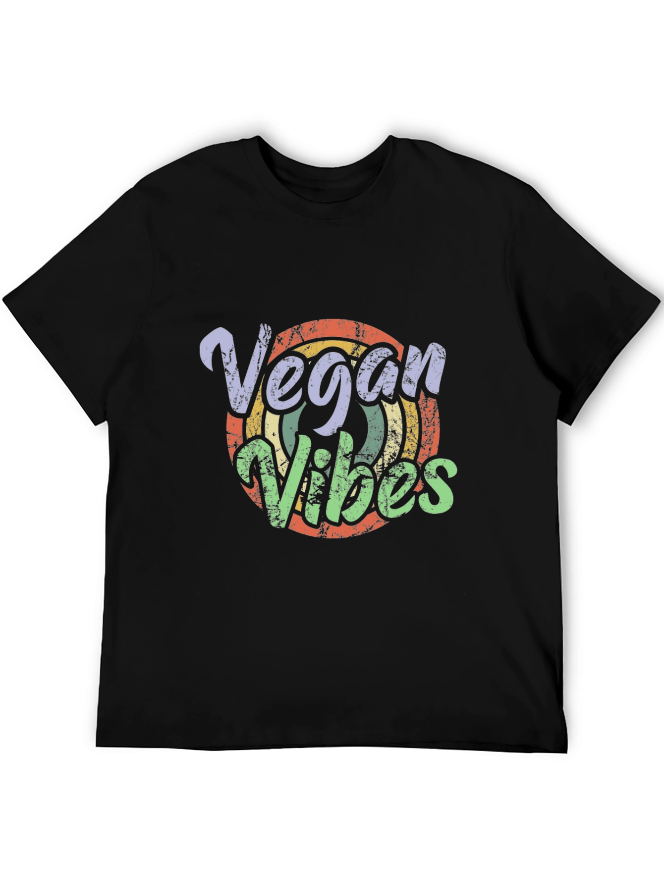 Vegan Vibes Retro T-Shirt