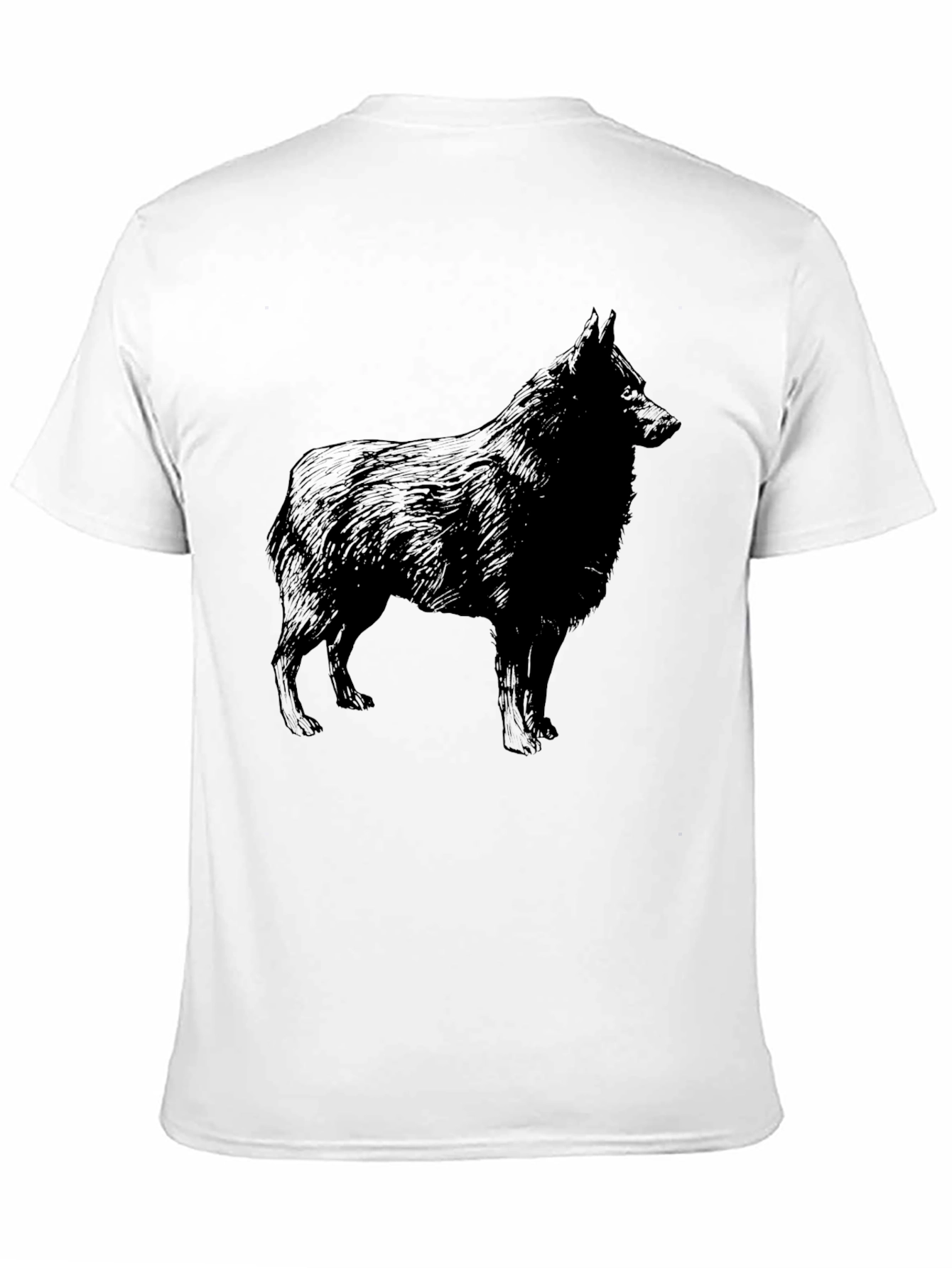 Dog Silhouette Black T-Shirt