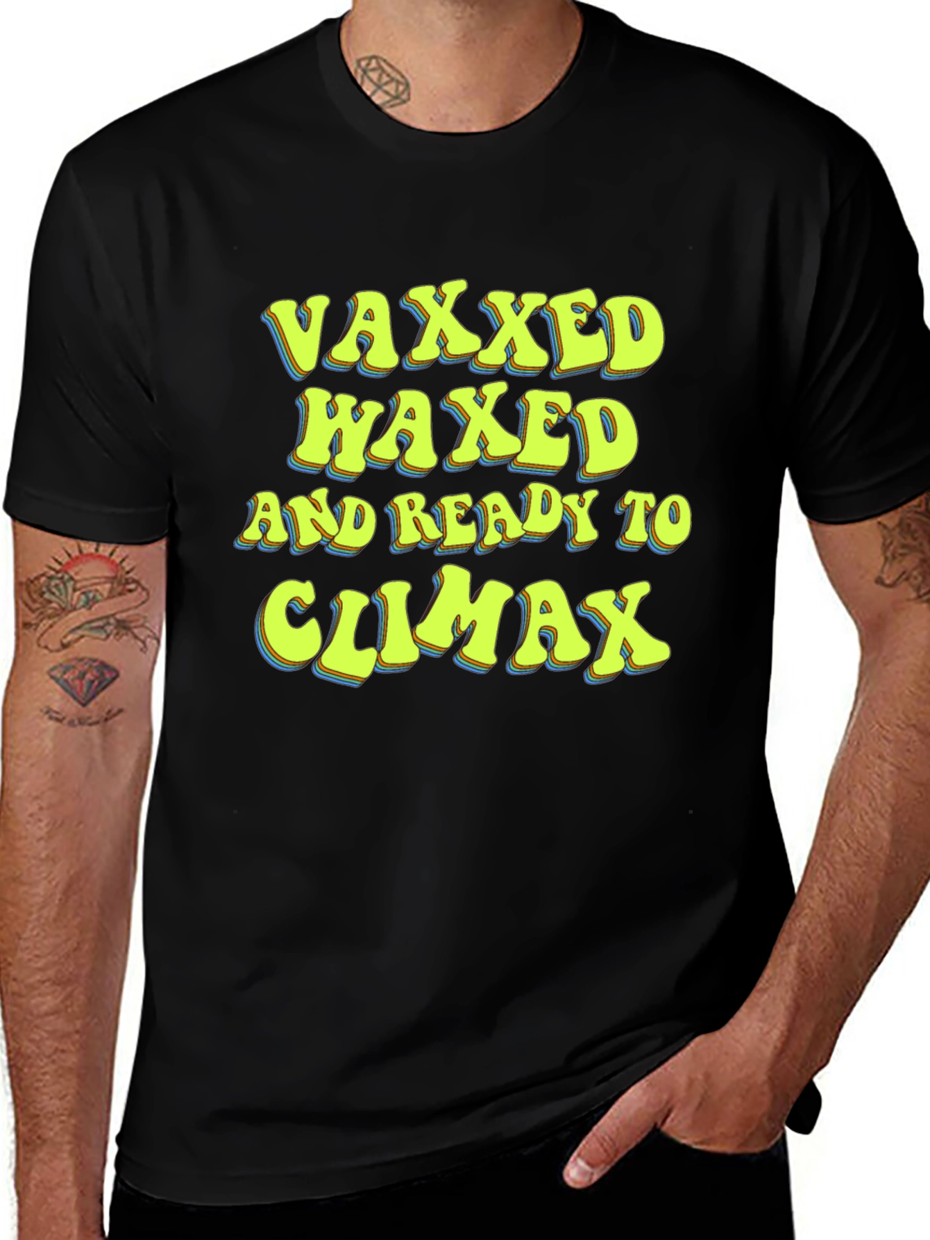 Vaxxed Waxed and Ready T-Shirt Funny Graphic Tee