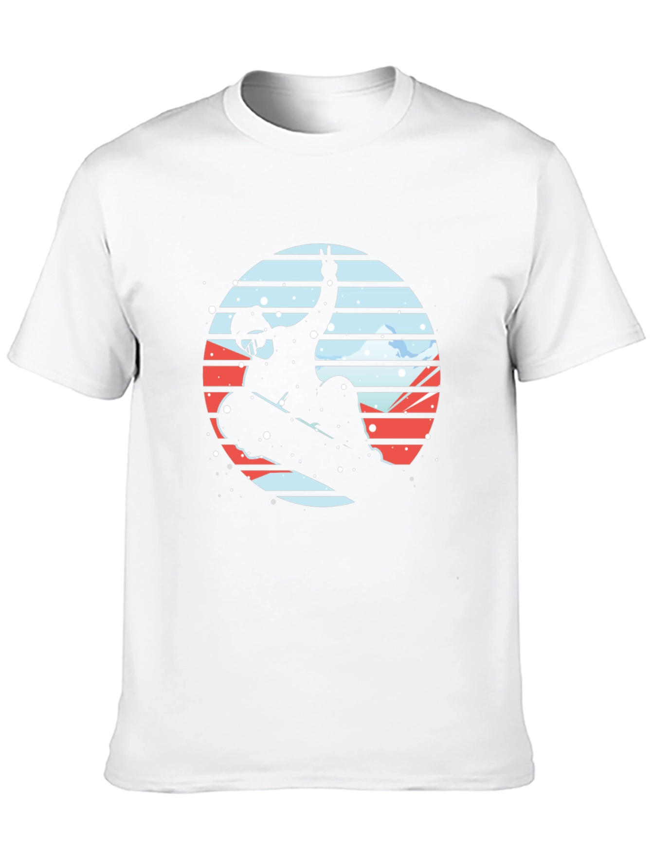 Snowboarder Silhouette Graphic Tee - Stylish & Unique Design