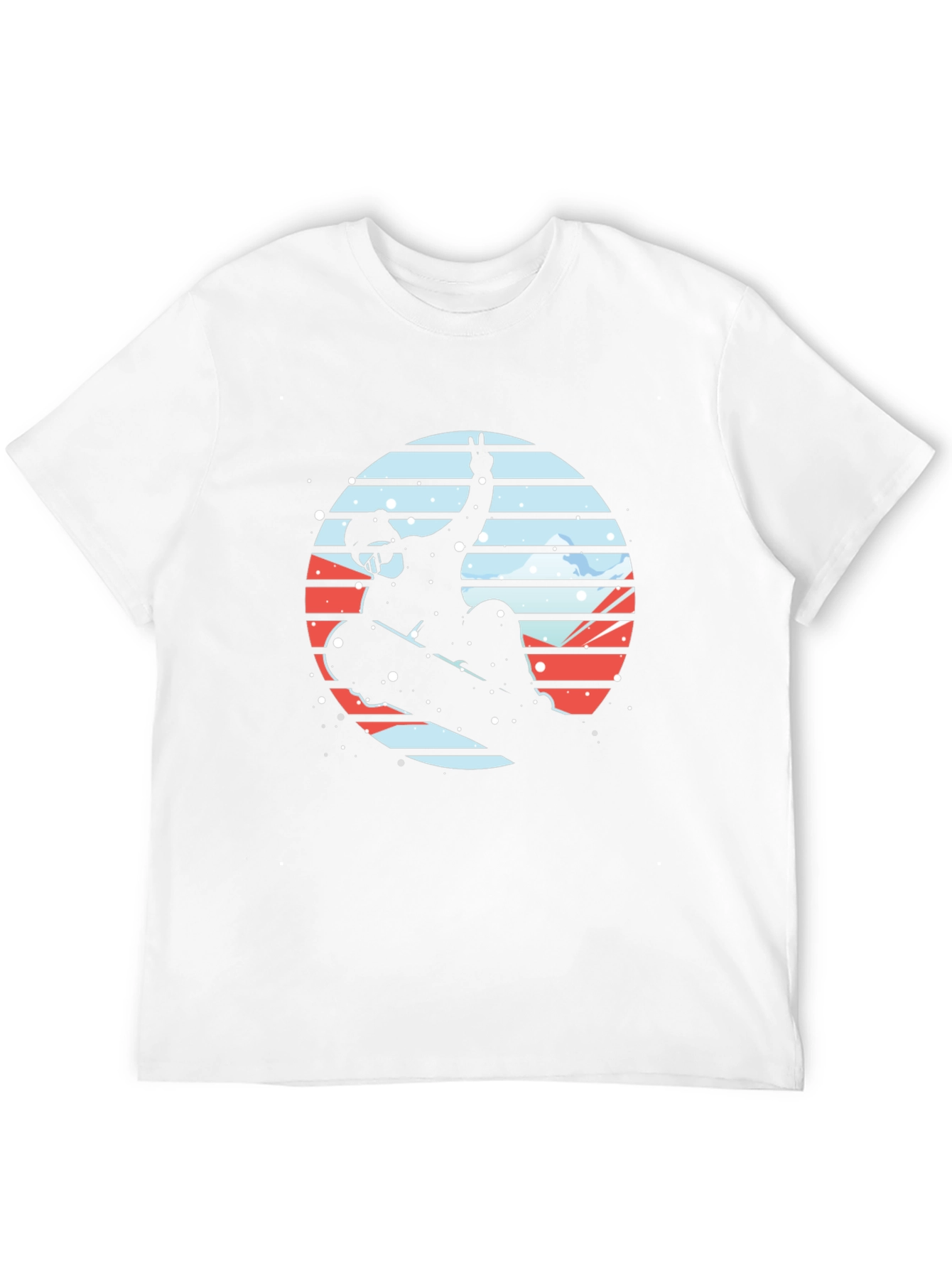 Snowboarder Silhouette Graphic Tee - Stylish & Unique Design