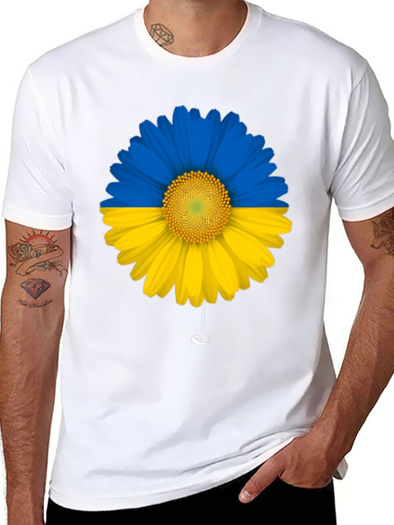 Ukraine Flag Sunflower T-Shirt