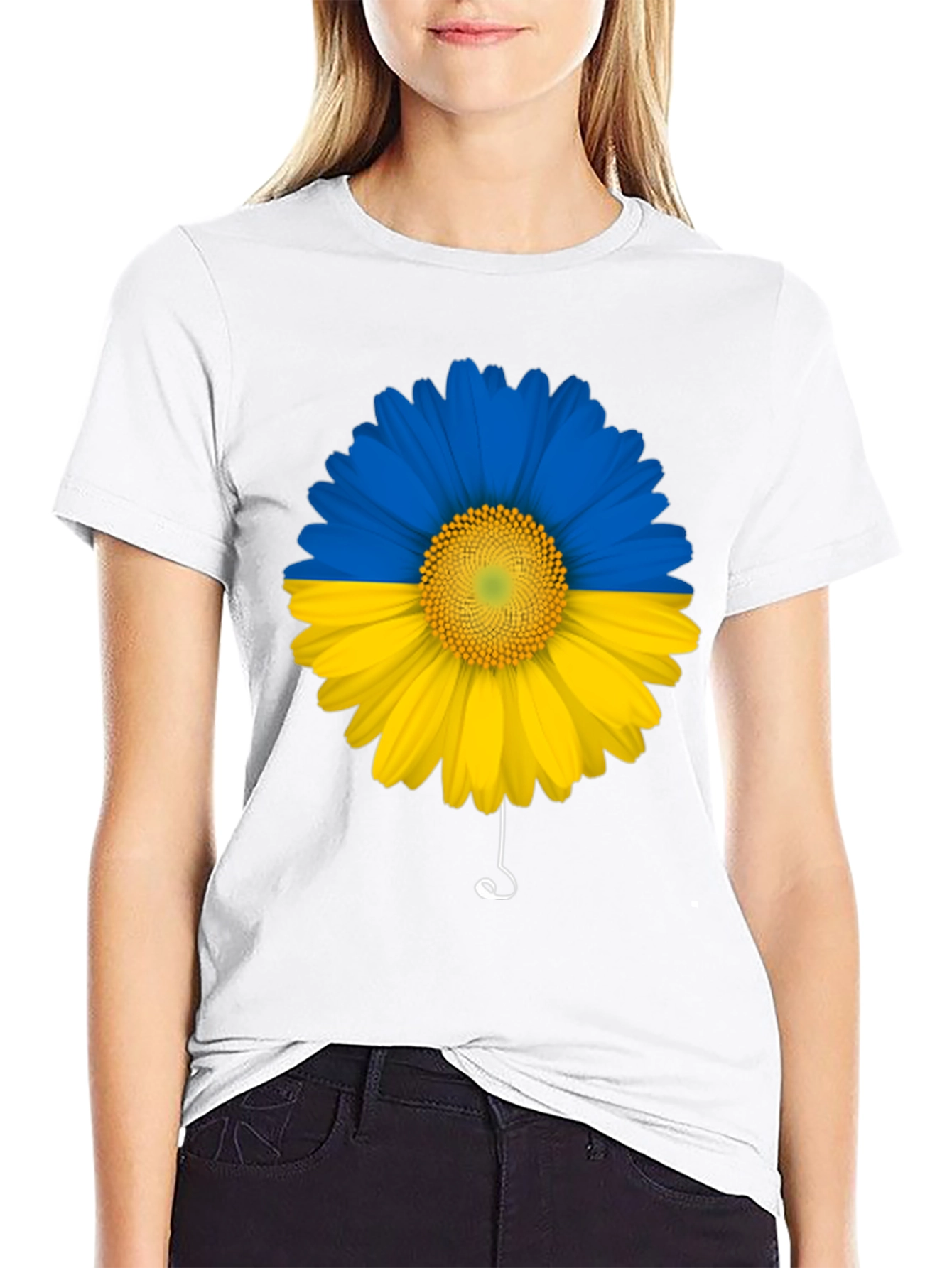 Ukraine Flag Sunflower T-Shirt