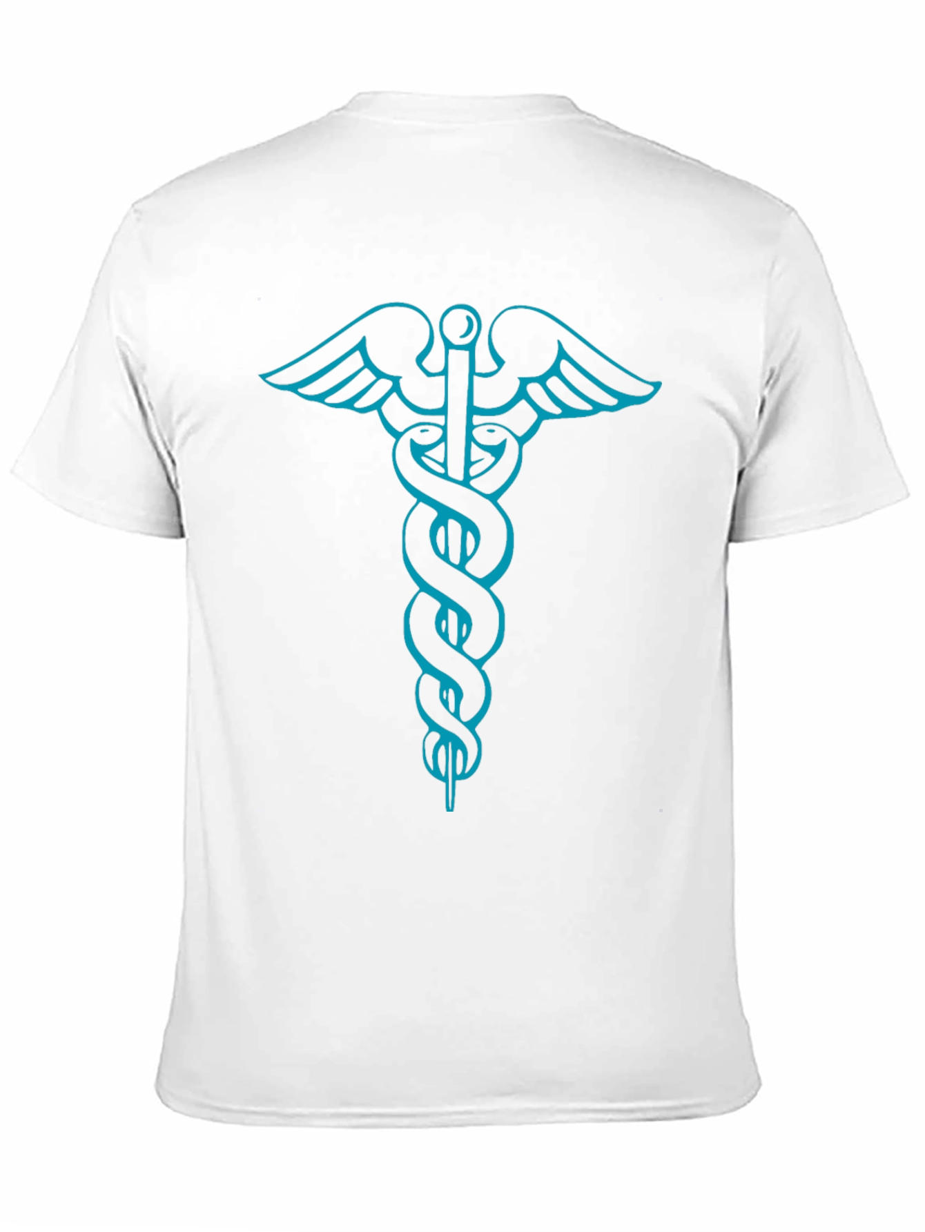 Medical Caduceus Graphic Tee - Stylish Black T-Shirt