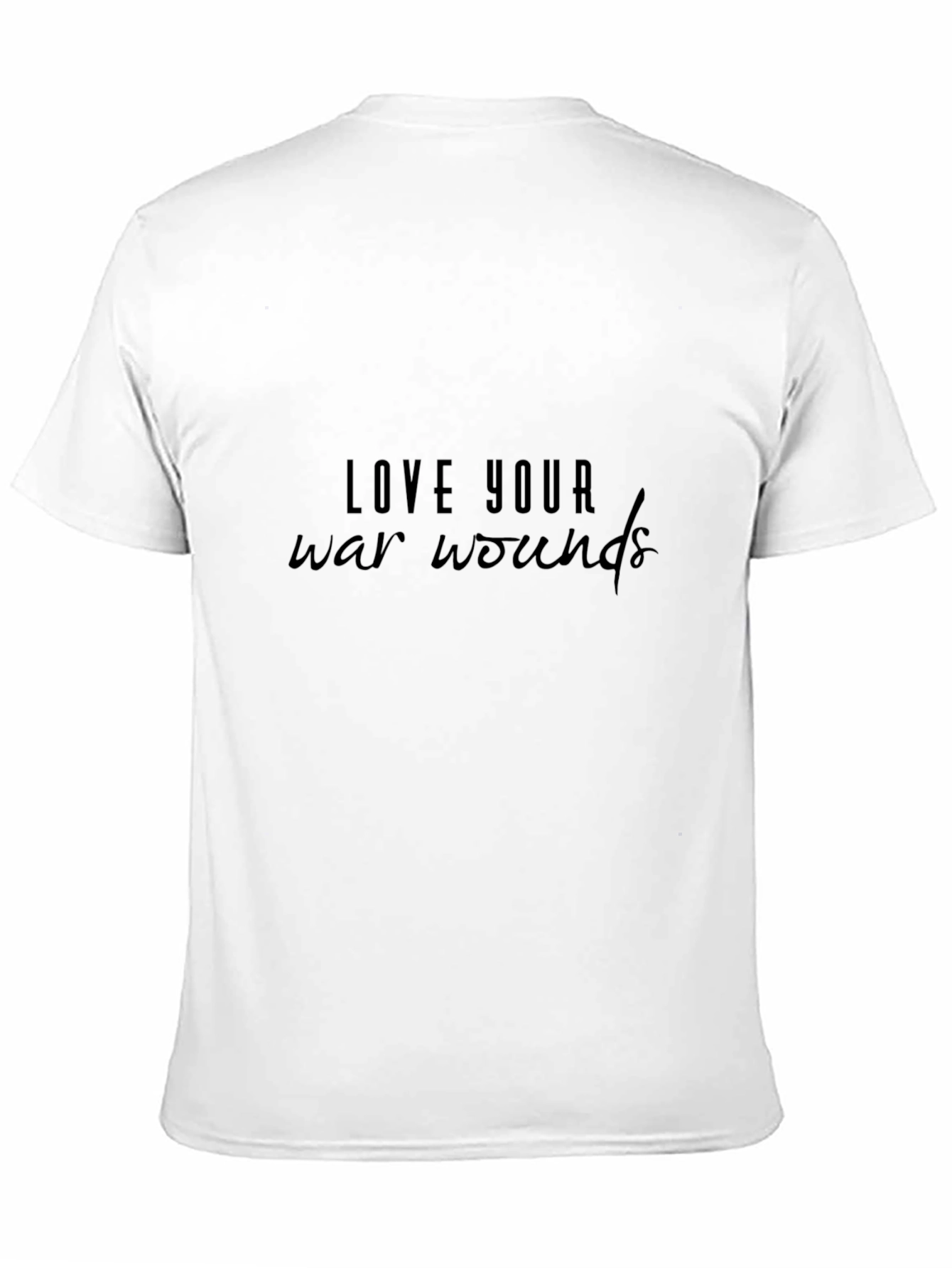 Love Your War Wounds Black T-Shirt