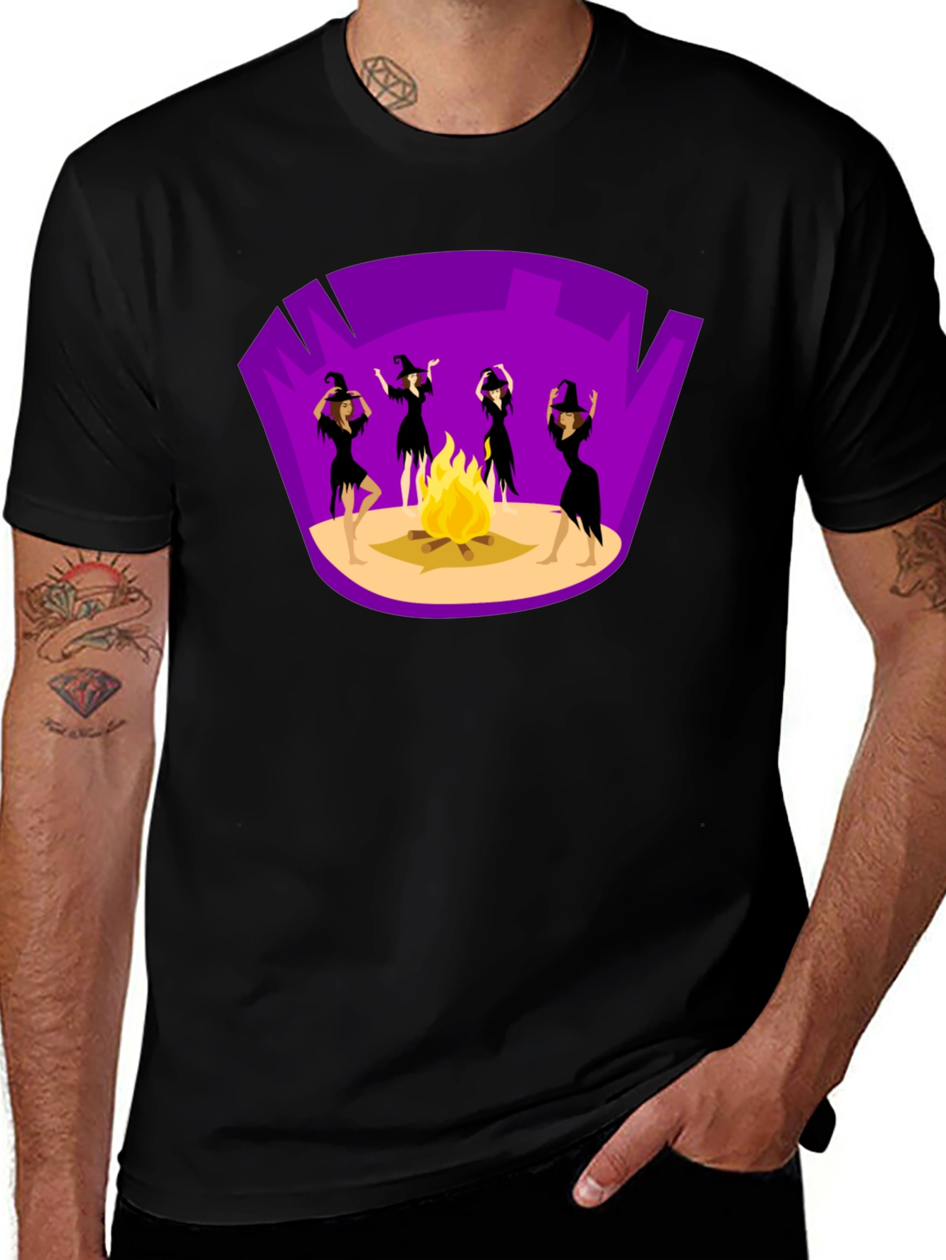 Witches Bonfire Graphic Tee