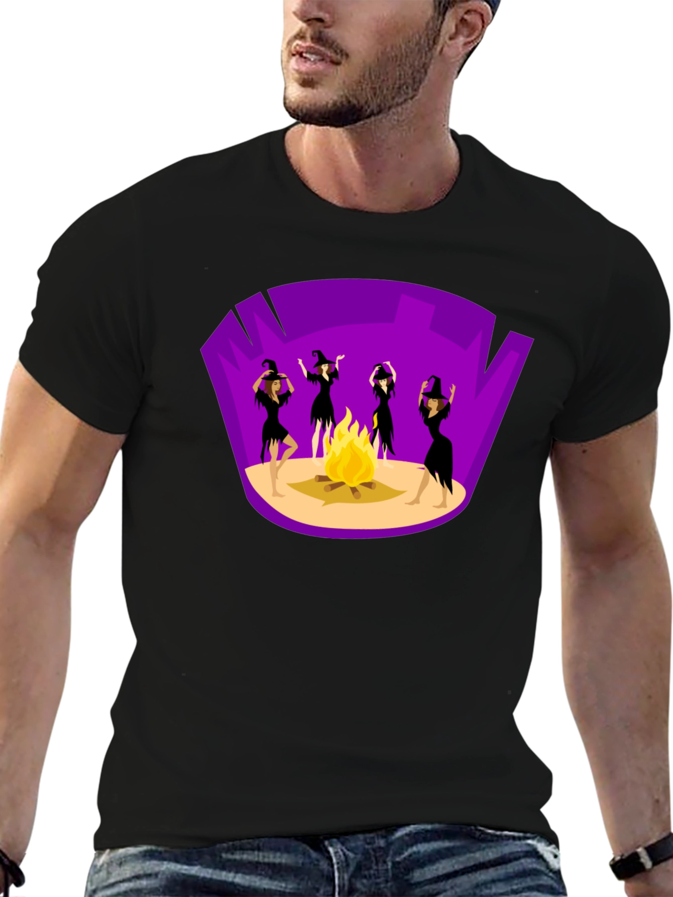 Witches Bonfire Graphic Tee