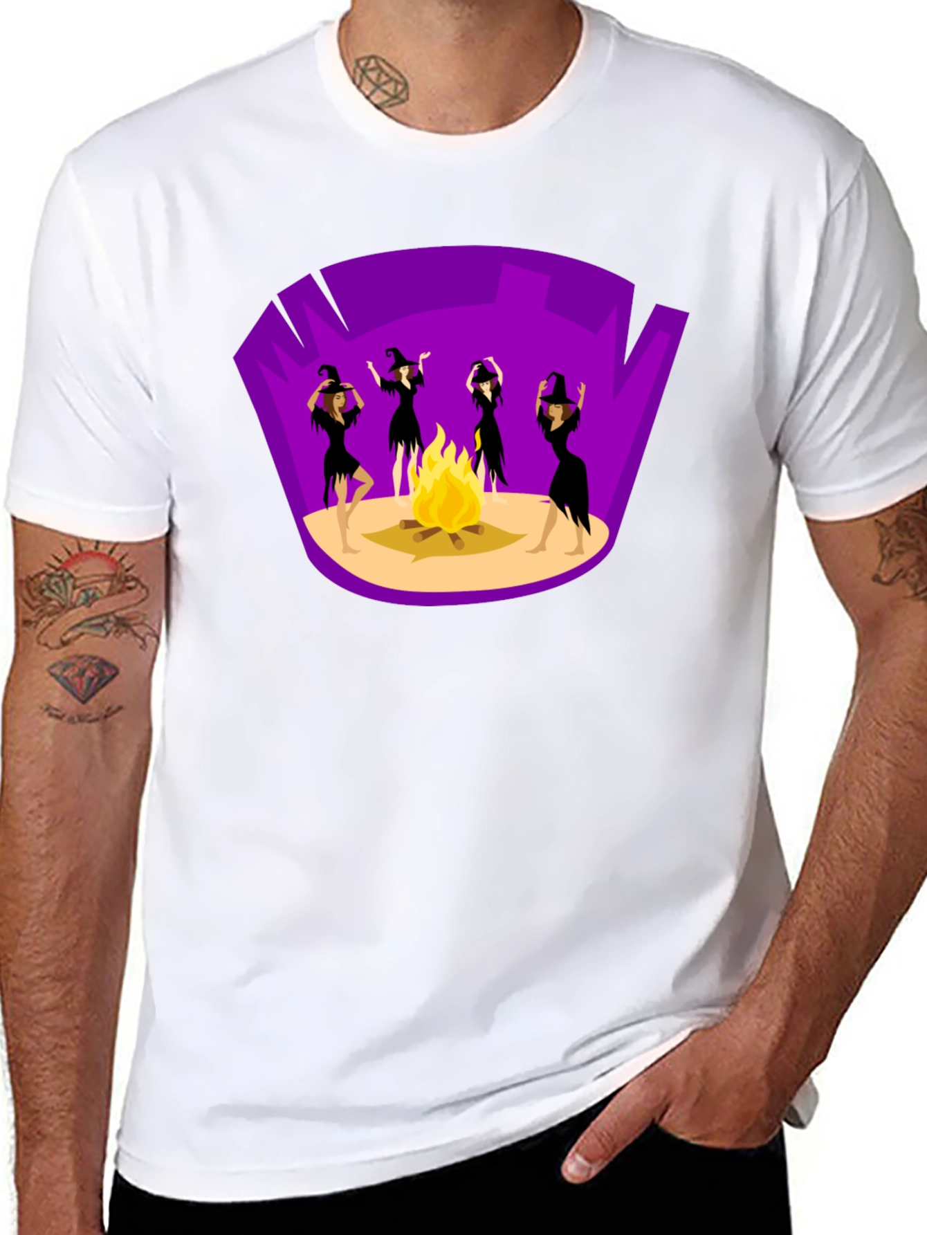 Witches Bonfire Graphic Tee