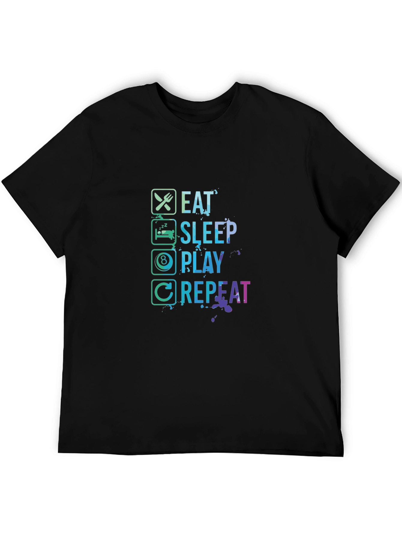 Eat Sleep Play Repeat Graphic Tee