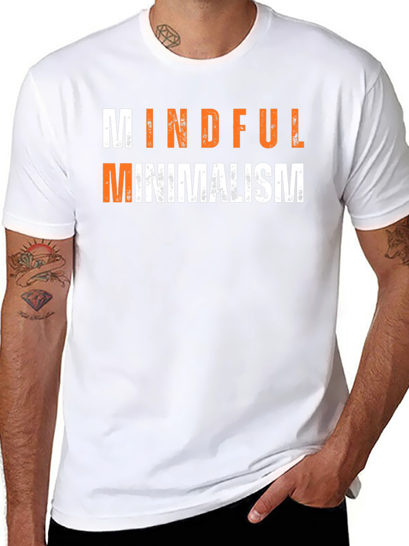 Mindful Minimalism Graphic Tee - Black Unisex T-Shirt