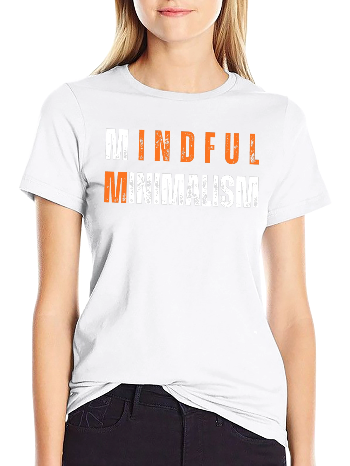Mindful Minimalism Graphic Tee - Black Unisex T-Shirt