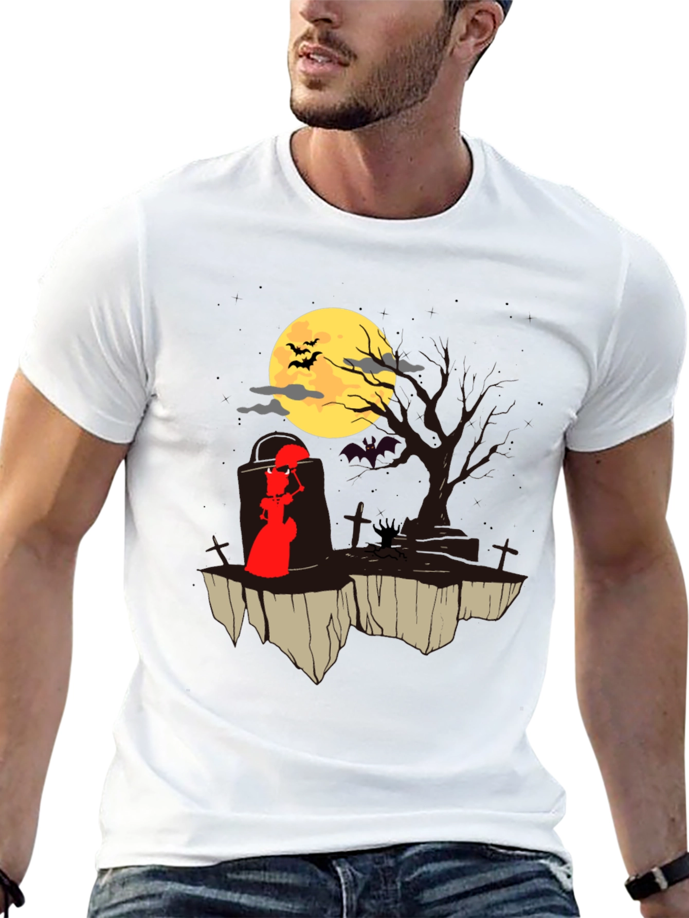 Halloween T-Shirt: Grim Reaper Moon Design