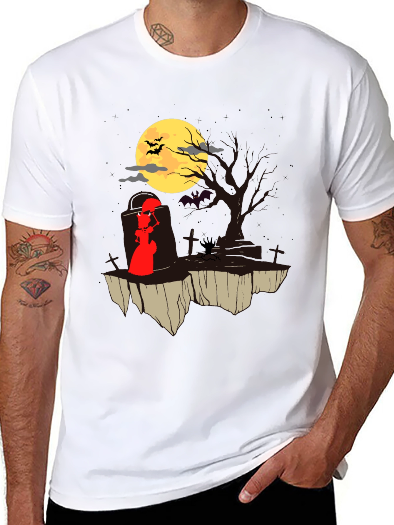 Halloween T-Shirt: Grim Reaper Moon Design