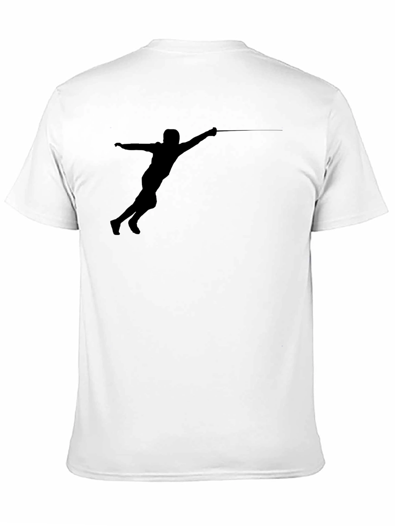 Fencing Silhouette T-Shirt - Black