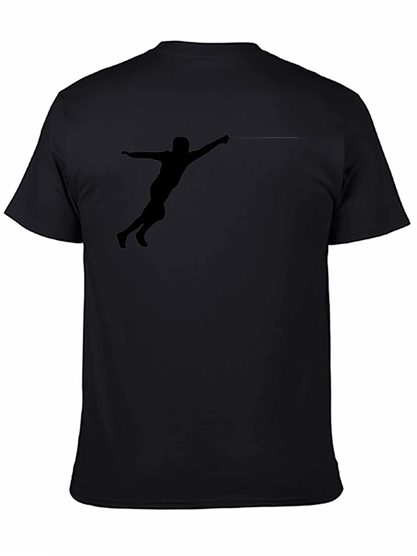 Fencing Silhouette T-Shirt - Black