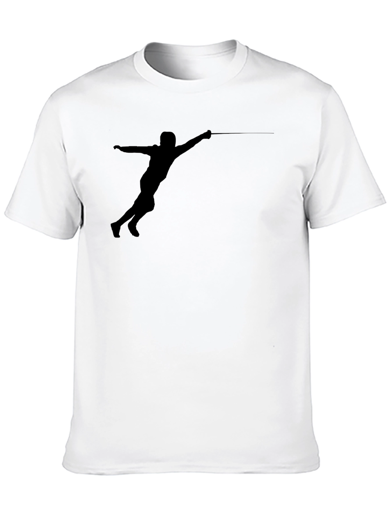 Fencing Silhouette T-Shirt - Black