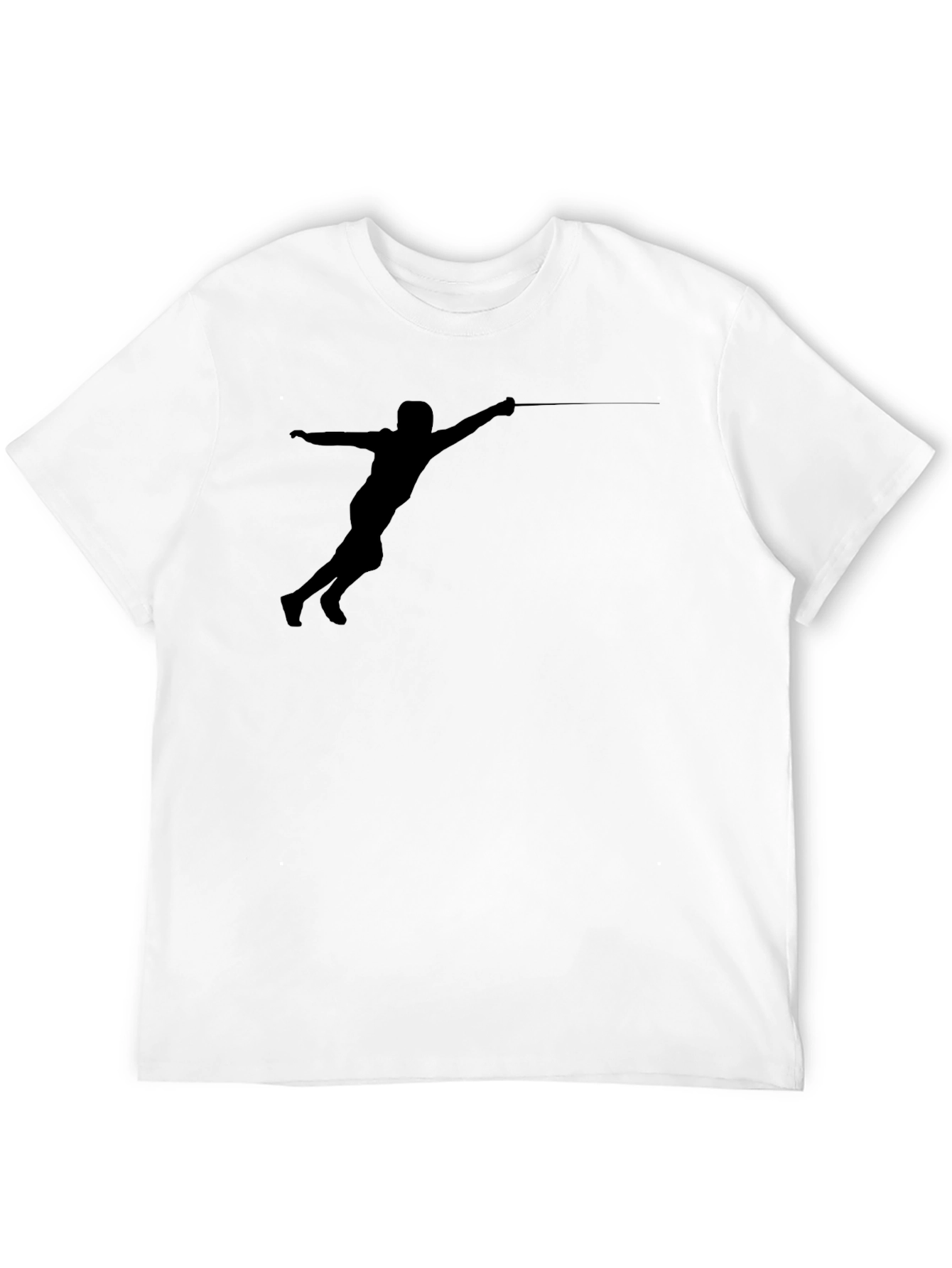 Fencing Silhouette T-Shirt - Black