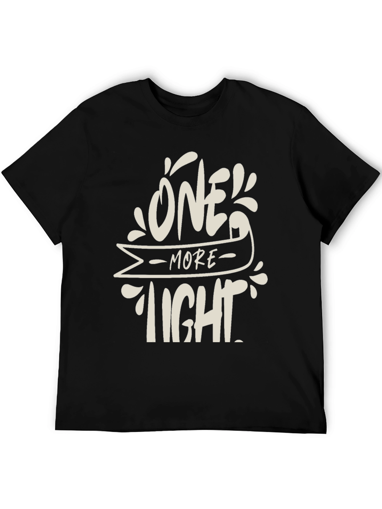 One More Tight Funny Black T-Shirt