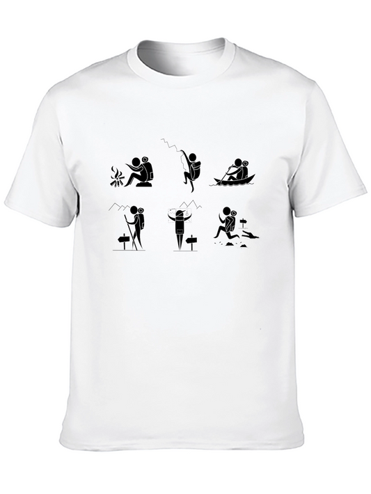 Adventure Time Tee - Black Graphic T-Shirt for Outdoors Lovers