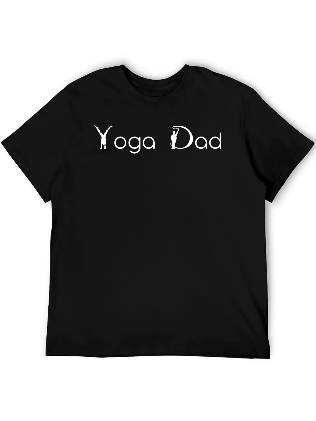 Yoga Dad Tee - Black Cotton Blend T-Shirt