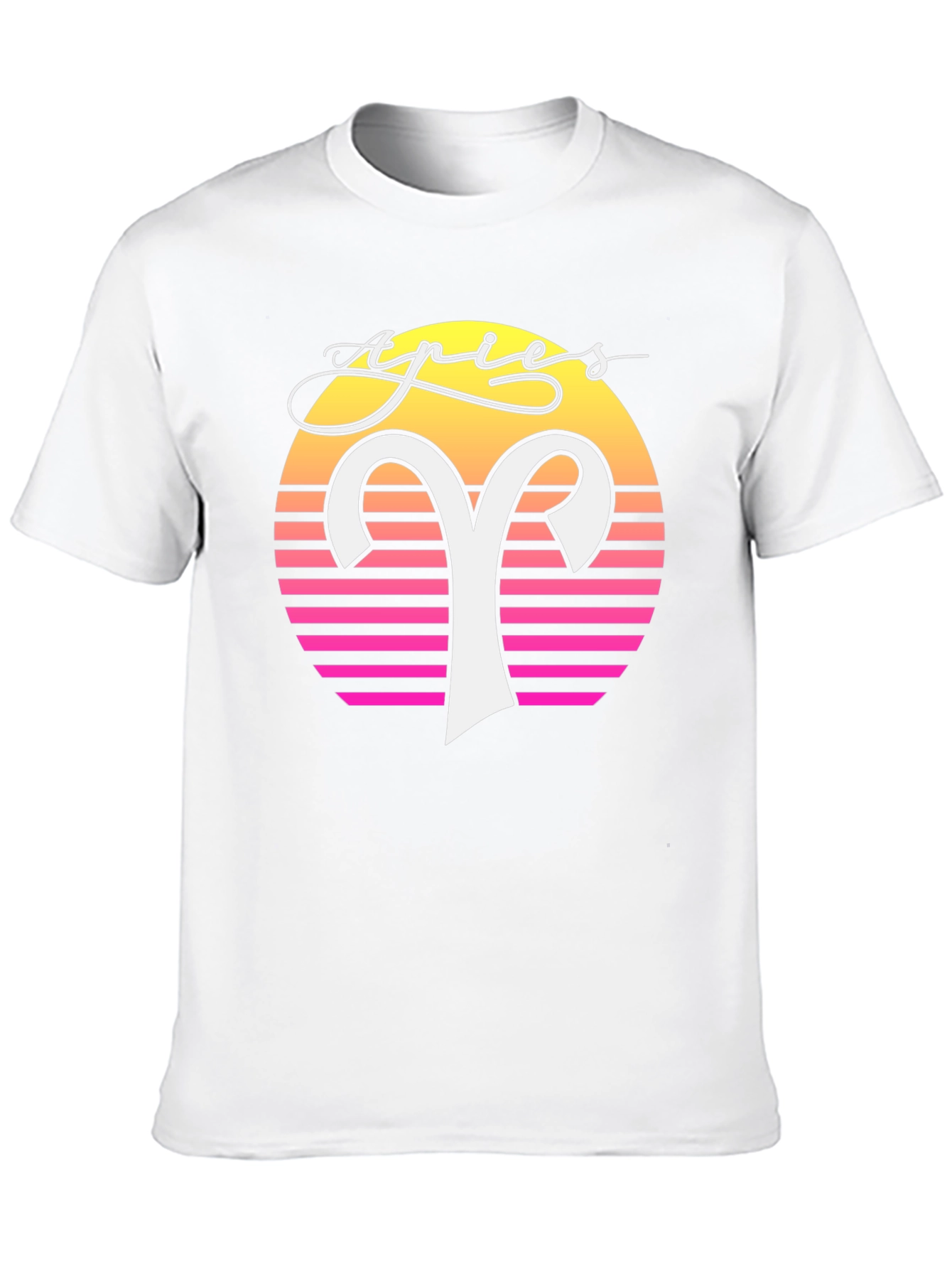 Retro Aries Zodiac Graphic Tee