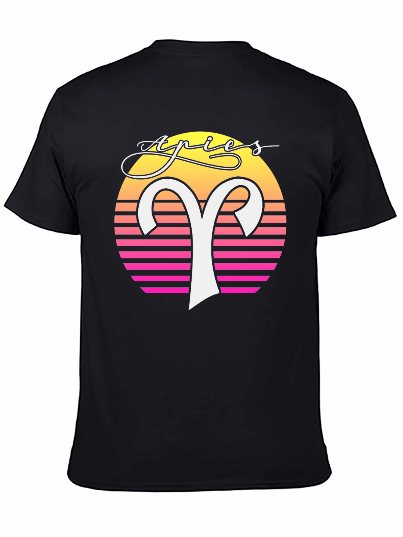 Retro Aries Zodiac Graphic Tee