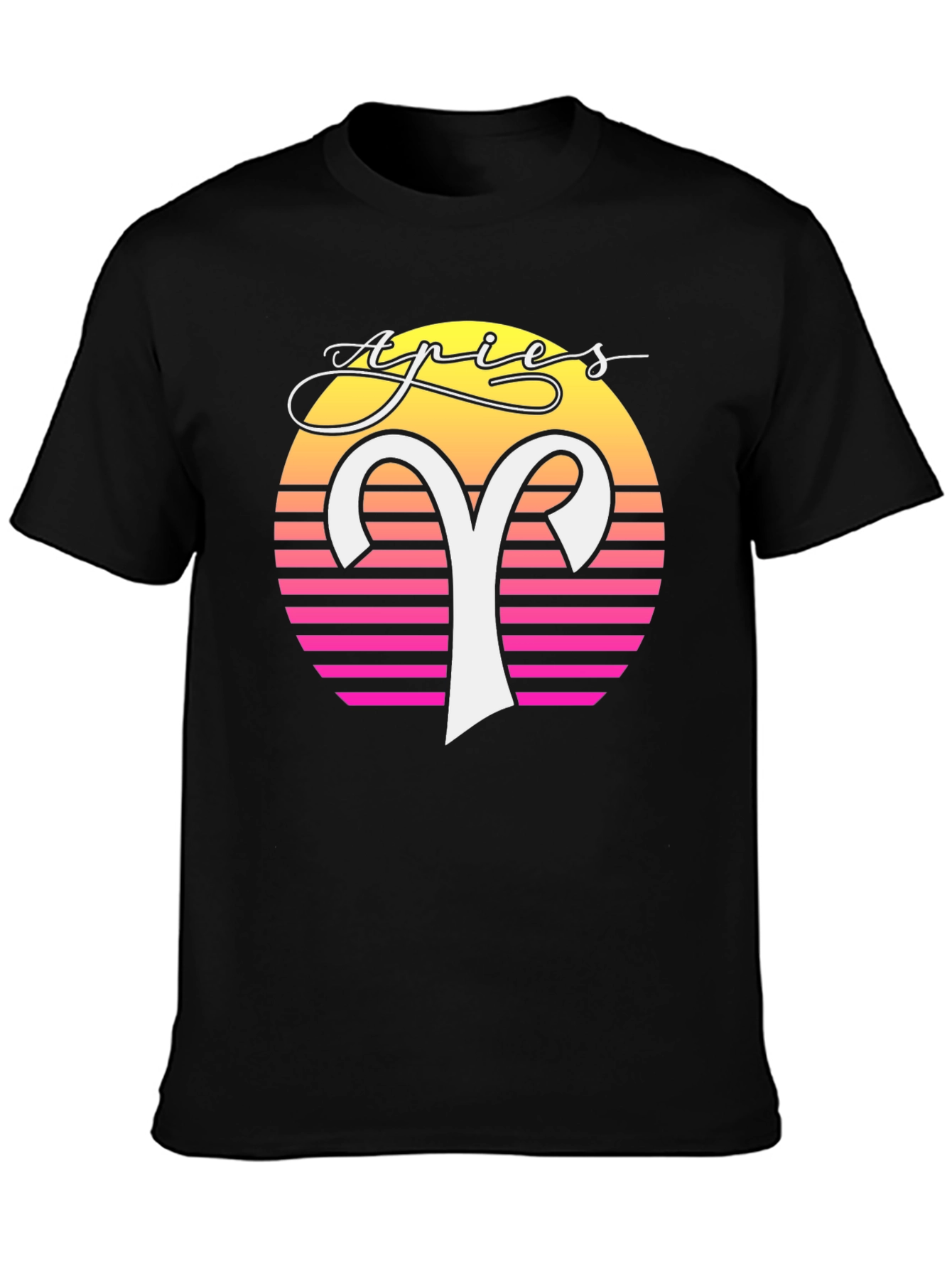 Retro Aries Zodiac Graphic Tee