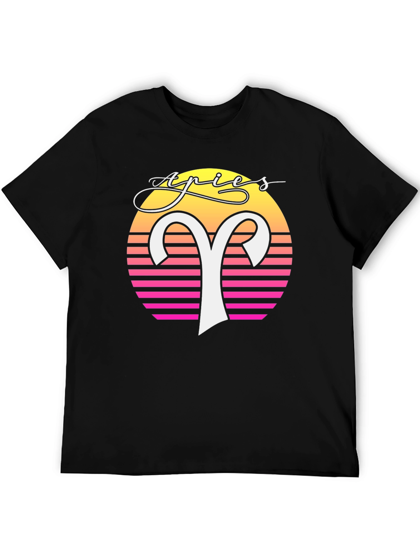 Retro Aries Zodiac Graphic Tee