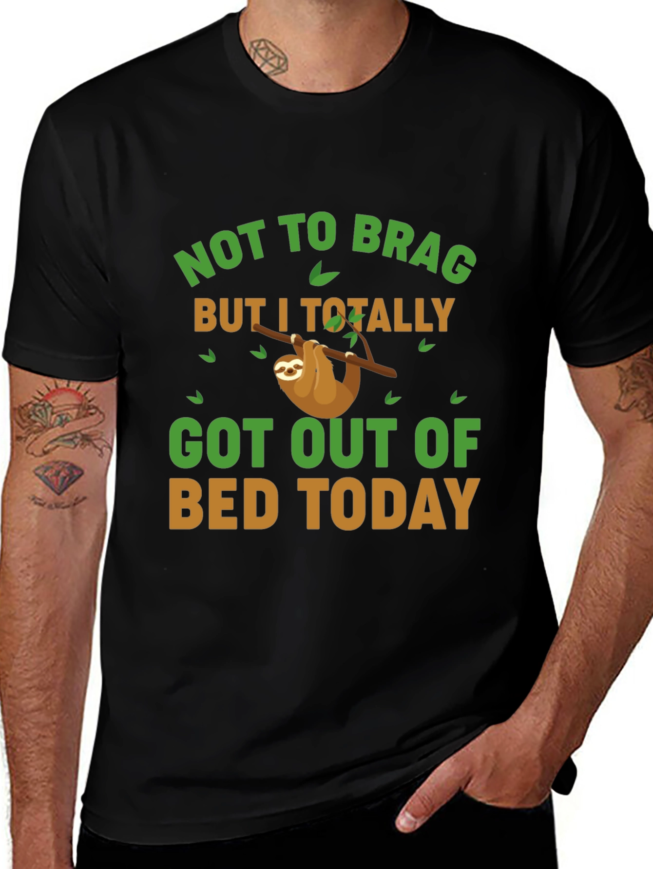 Funny Sloth Graphic T-Shirt