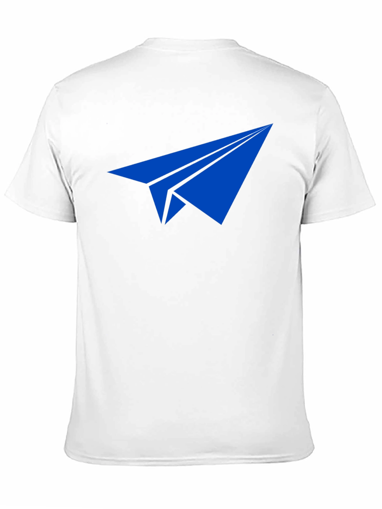 Paper Airplane Graphic Tee - Blue Print on Black