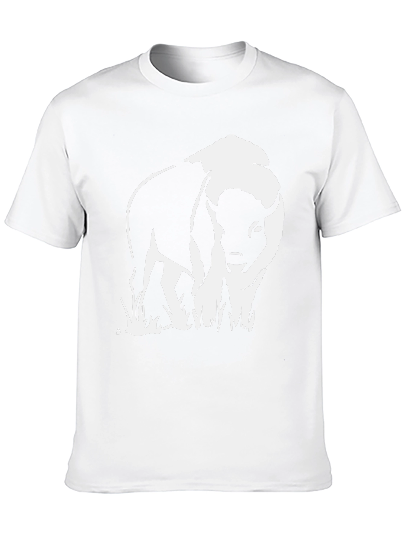 Buffalo Graphic Tee - Black Cotton Blend T-Shirt