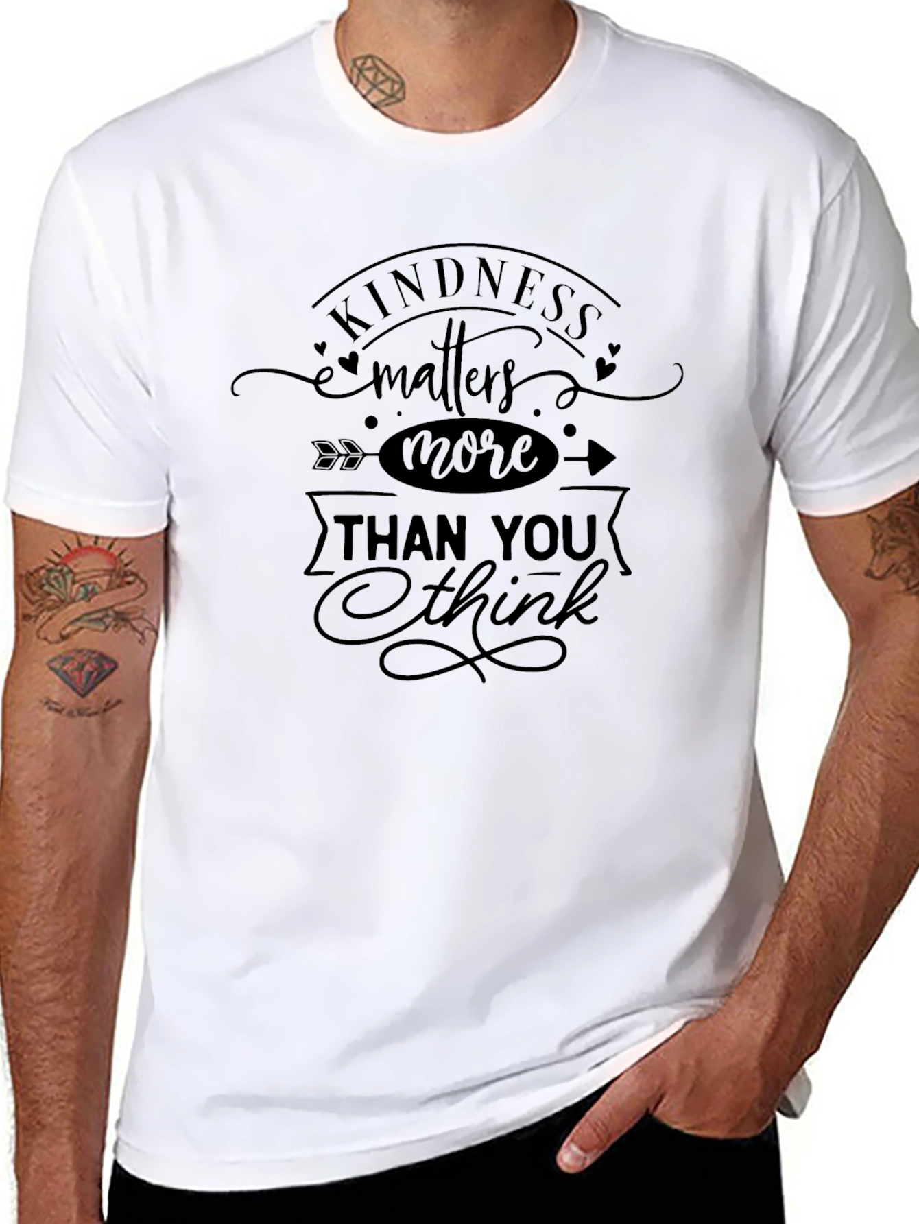 Kindness Matters More Black Graphic Tee
