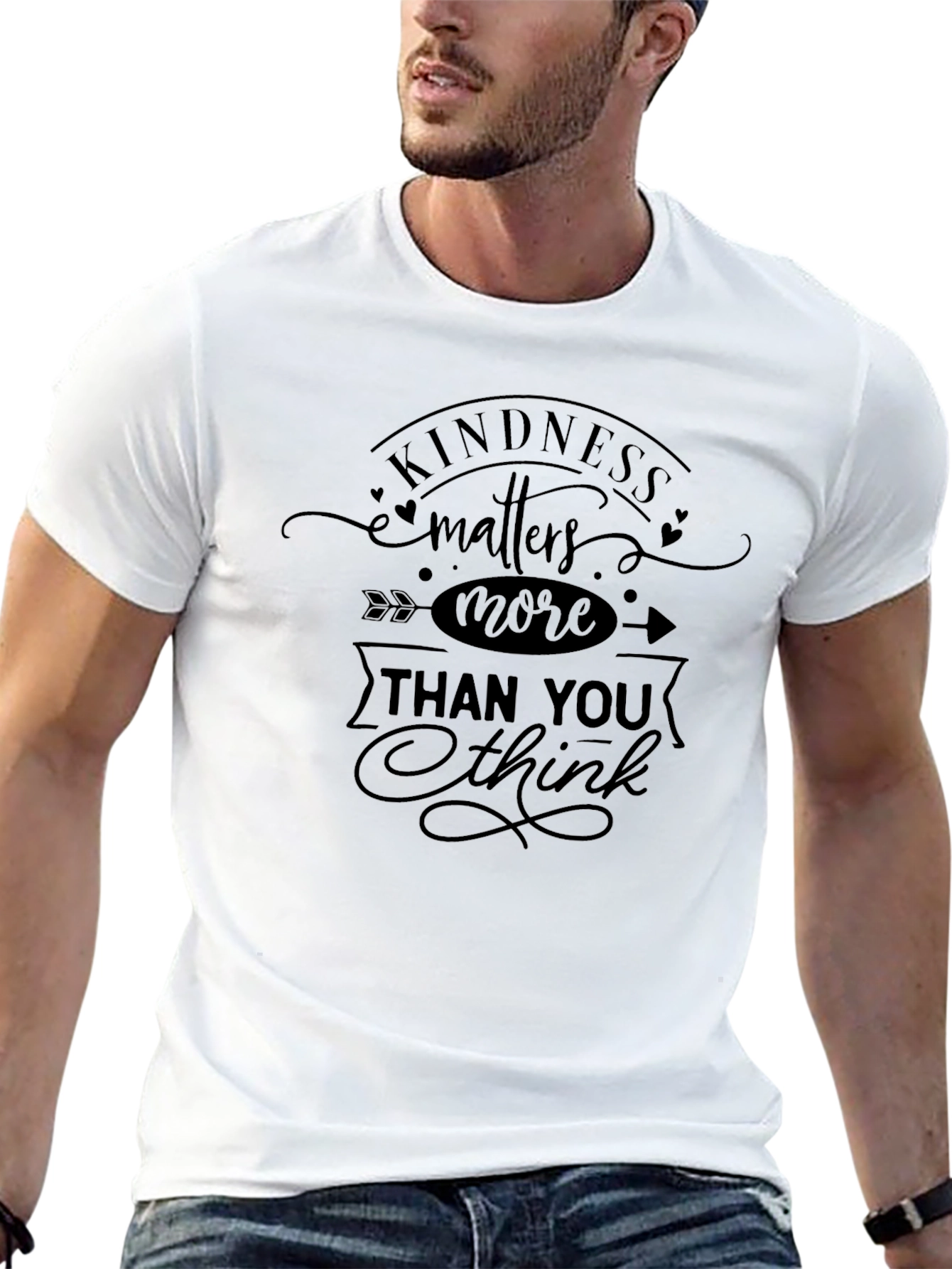 Kindness Matters More Black Graphic Tee