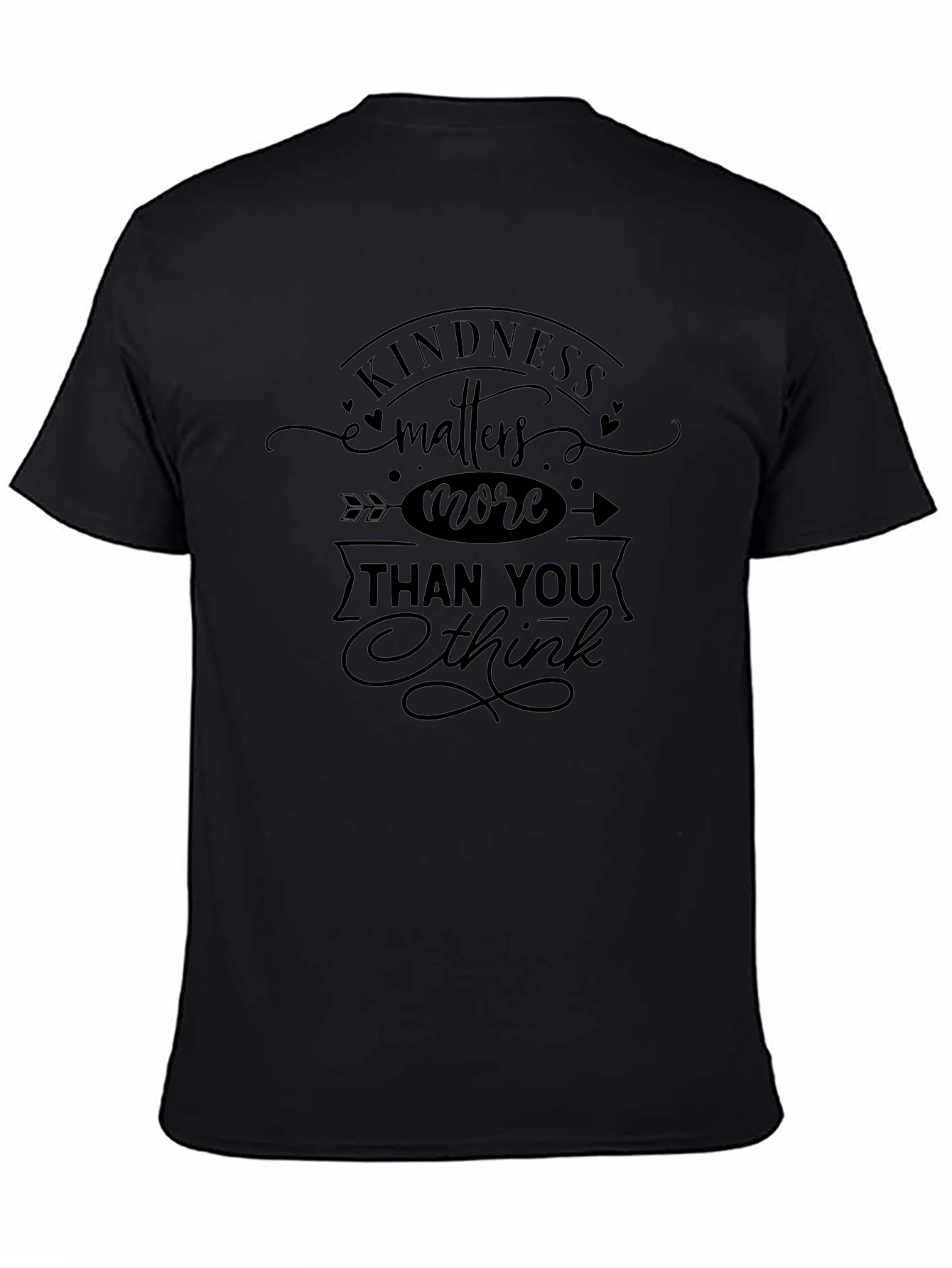 Kindness Matters More Black Graphic Tee