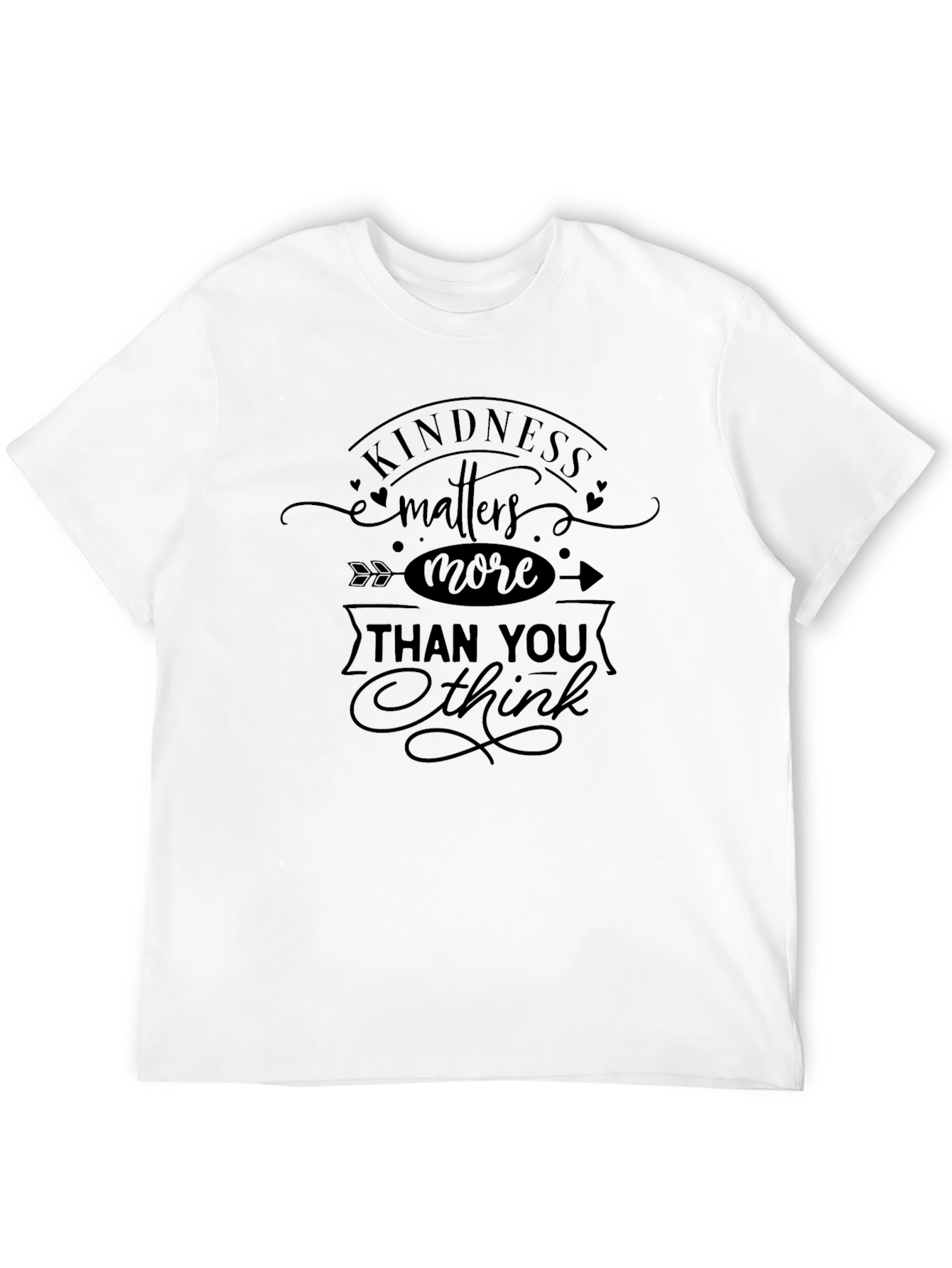 Kindness Matters More Black Graphic Tee