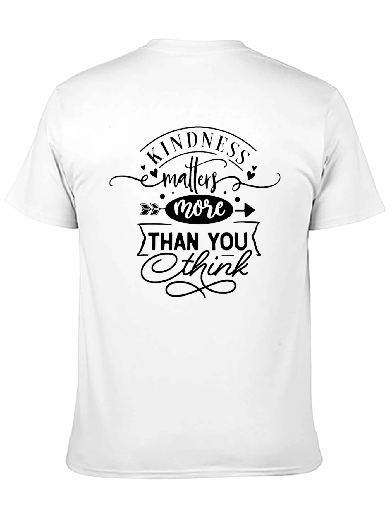 Kindness Matters More Black Graphic Tee