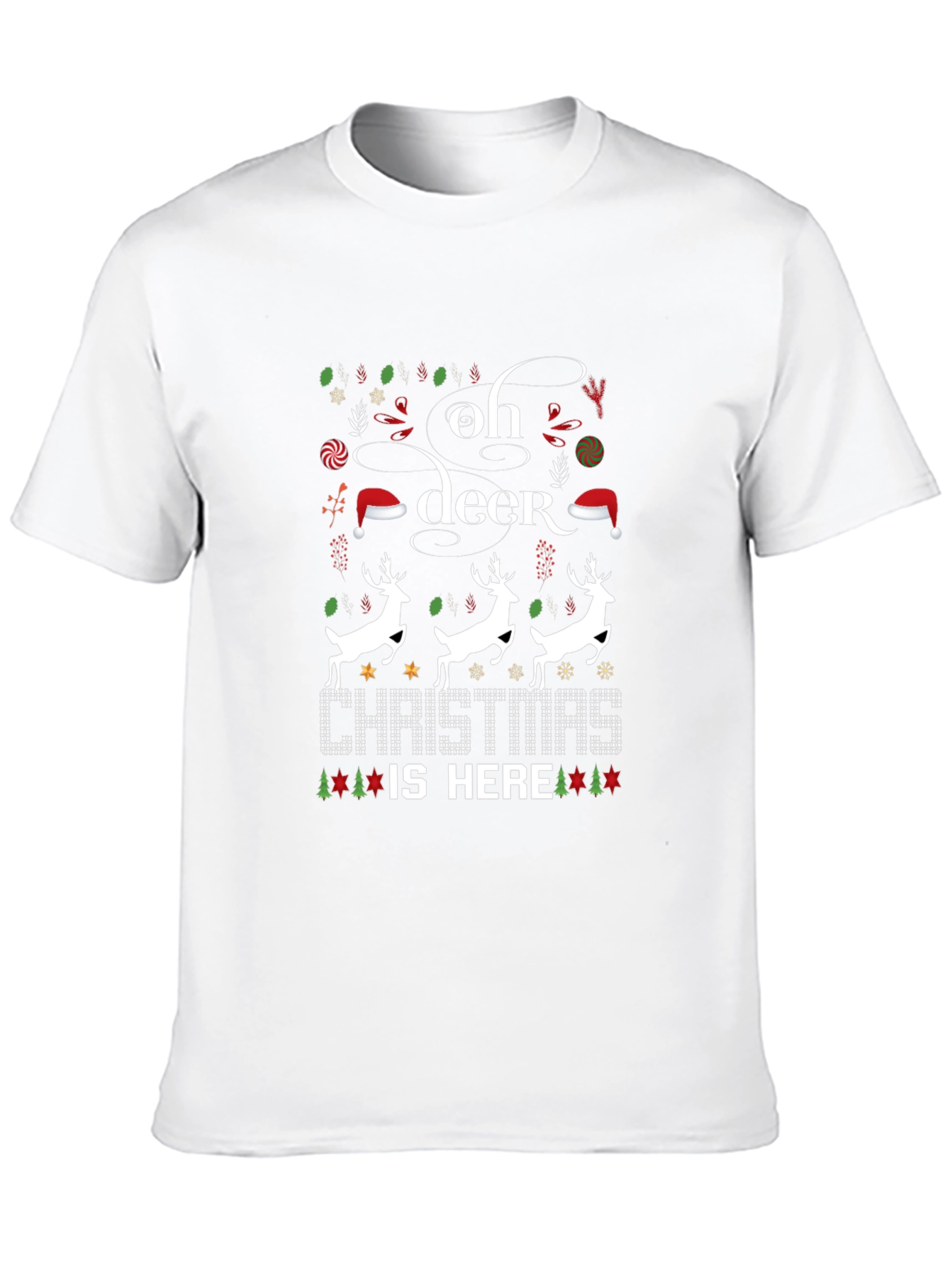 Oh Deer Christmas Is Here T-Shirt