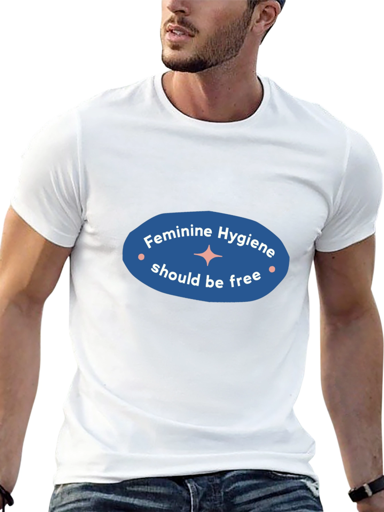 Feminine Hygiene Awareness Black T-Shirt