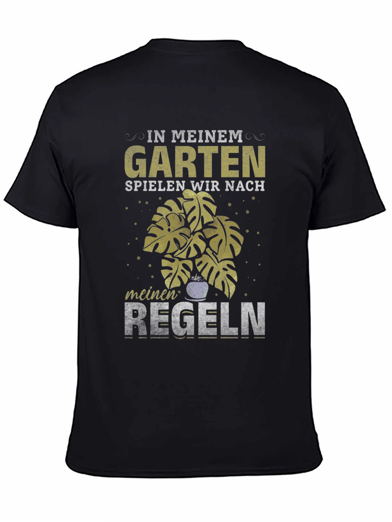 Garten Regeln T-Shirt: Garden Rules German Text