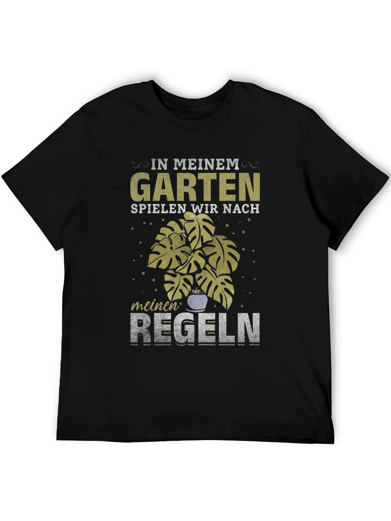 Garten Regeln T-Shirt: Garden Rules German Text