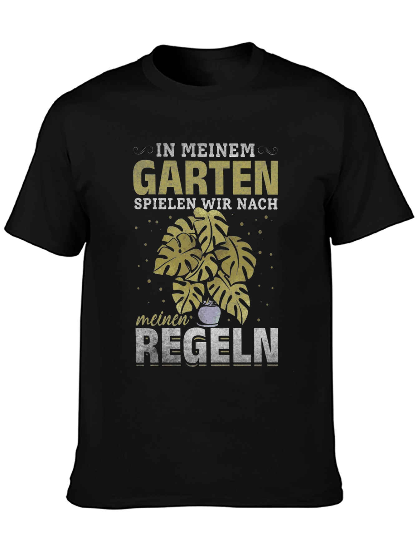 Garten Regeln T-Shirt: Garden Rules German Text