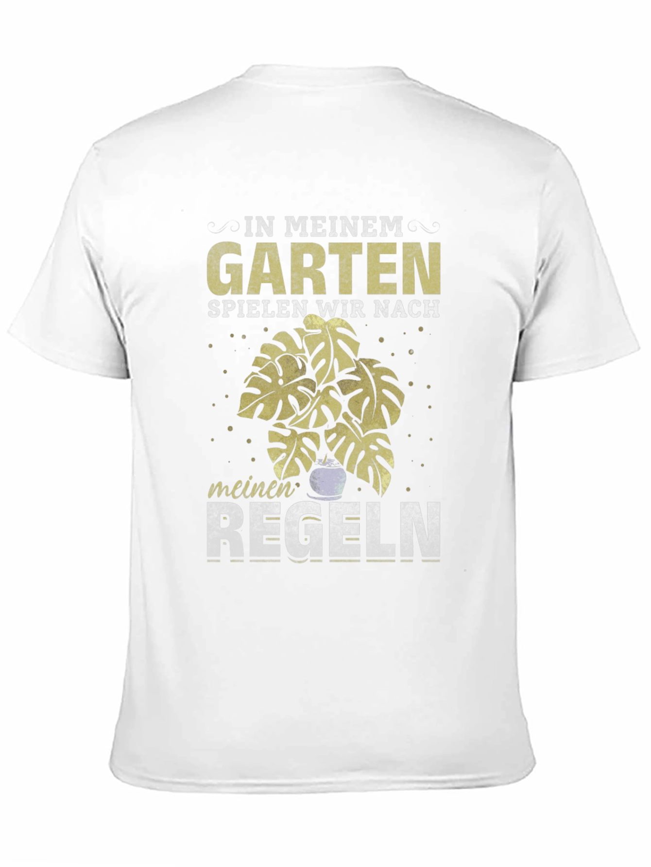 Garten Regeln T-Shirt: Garden Rules German Text