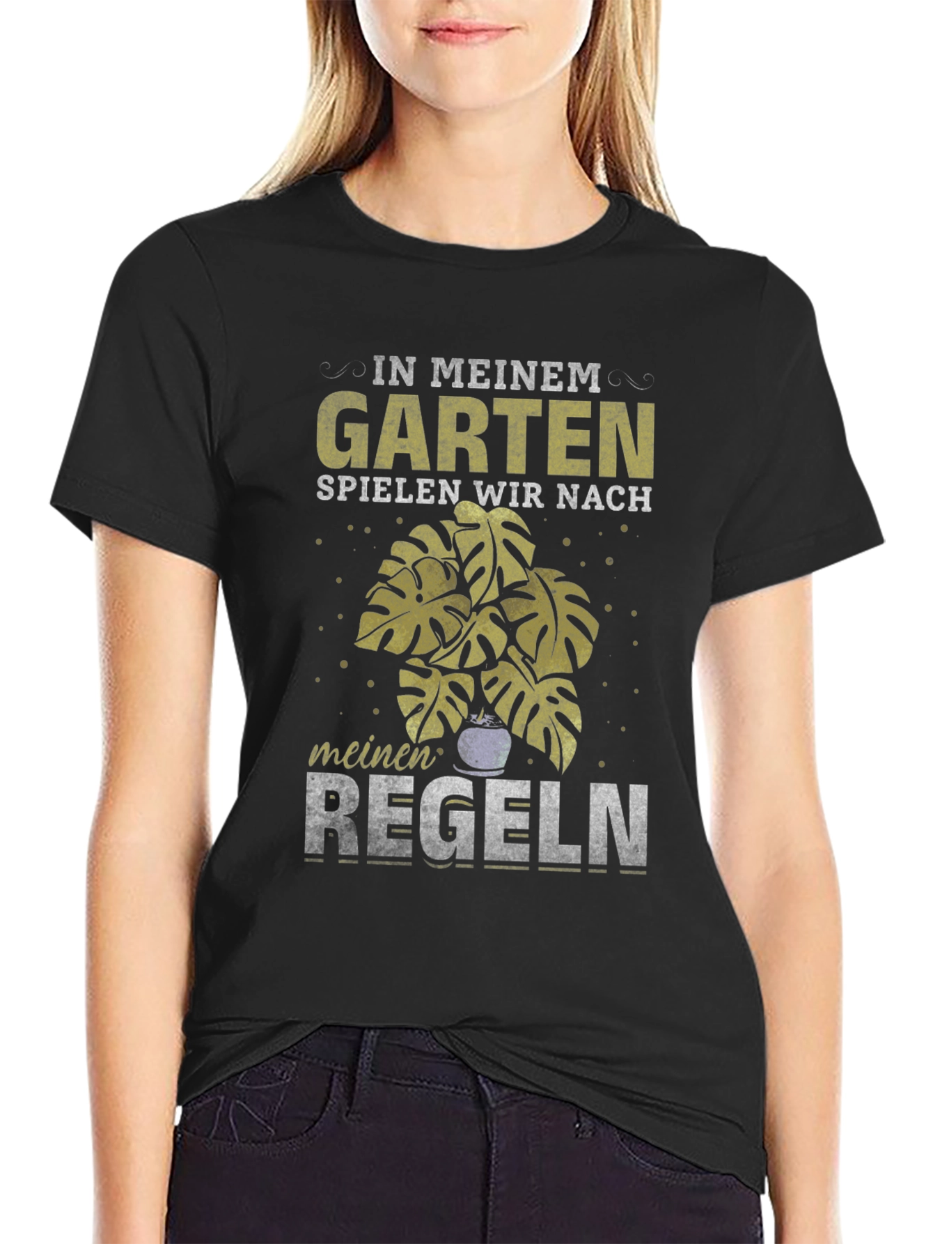 Garten Regeln T-Shirt: Garden Rules German Text
